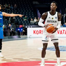Germany's Dennis Schröder in the European Championship game against Great Britain (Imago Images/Beautiful Sports)