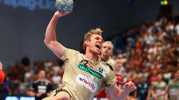Handball player Marian Michalczik from TSV Hannover-Burgdorf