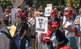 On Sunday in The Hague, demonstrators protest against stricter asylum legislation, including the criminalization of illegality. Photo Joost Rutten  