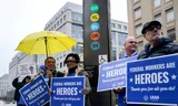 Protesters in Washington, DC in March. 