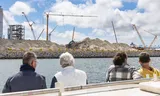 Construction site on the Second Maasvlakte where Raffinaderij Neste Netherlands BV wants to build a second biofbrandstoffabriek.