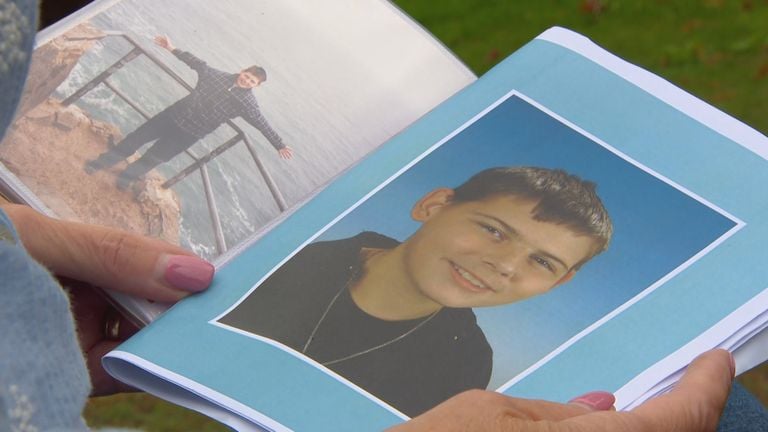Conny lost her son Sander at the age of 14 (image: Omroep Brabant).