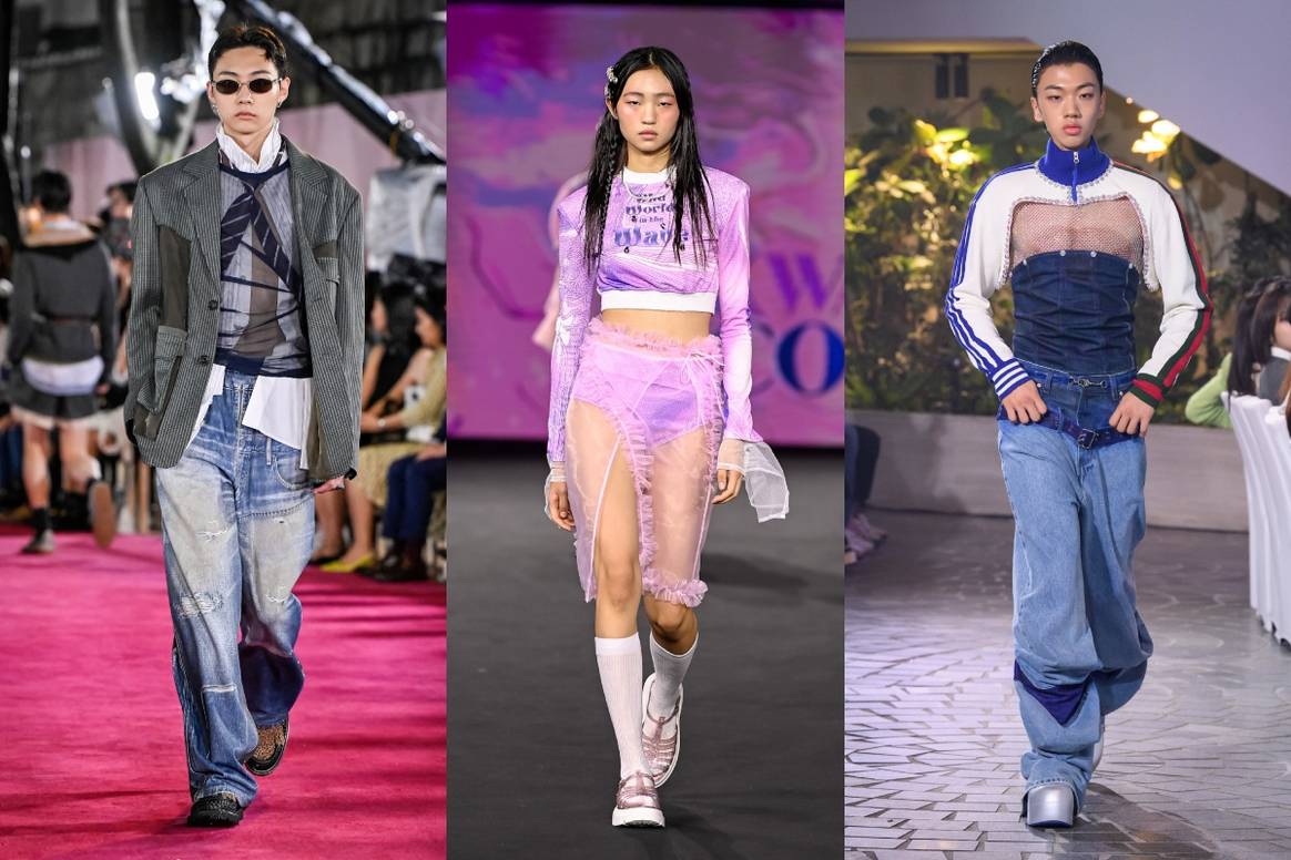 (VLNR) Andersson Bell, Kwak Hyun Joo and Caruso on the Seoul Fashion Week