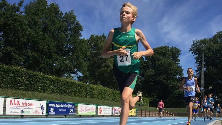 Niels Laros during the Brabant championships in 2017 (photo: Marcel Laros).