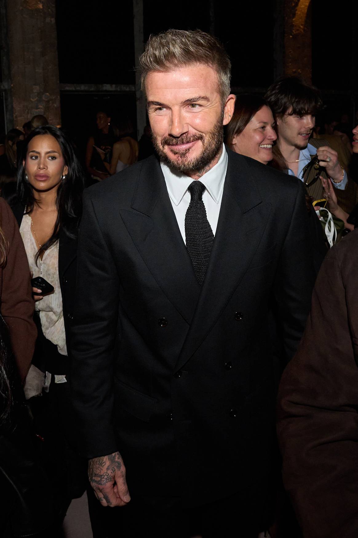 David Beckham at Victoria Beckham Herbst/Winter 2025, Prêt-à-porter