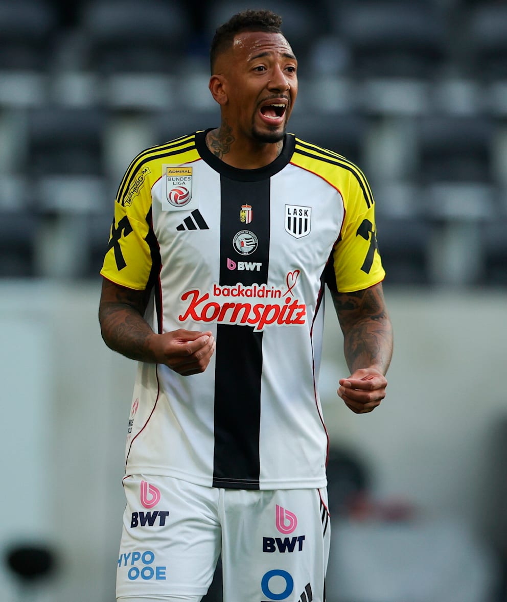 Ex-Bayern-Star Jérôme Boateng im Mai im Trikot des Linzer ASK