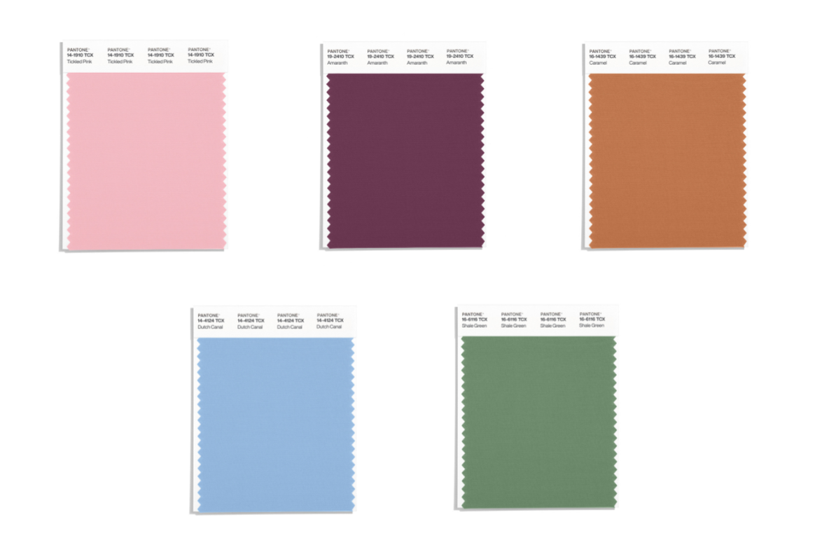 LFW spring/summer 2026 color palette from Pantone