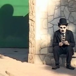 Chaplin like the magician without teeth | Photo: Chatgpt