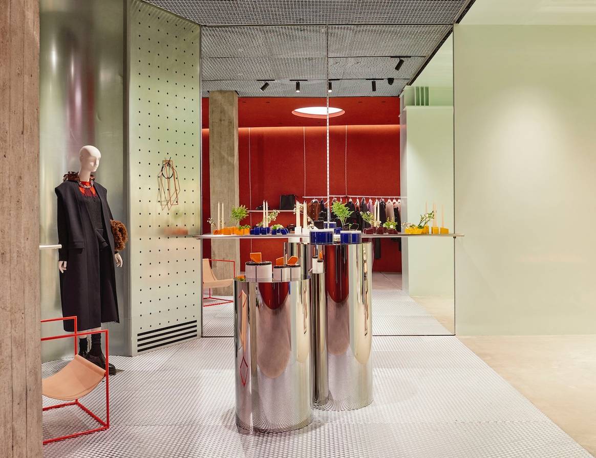 View of the new flagship store from Plan C in Milan