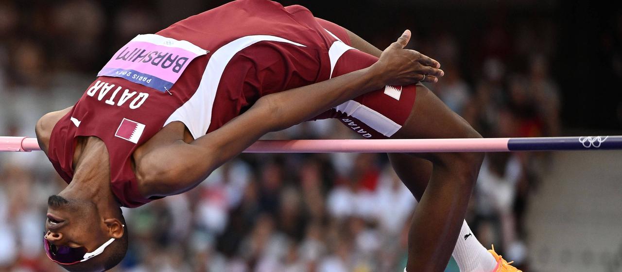 Mutaz Essa Barshim in action