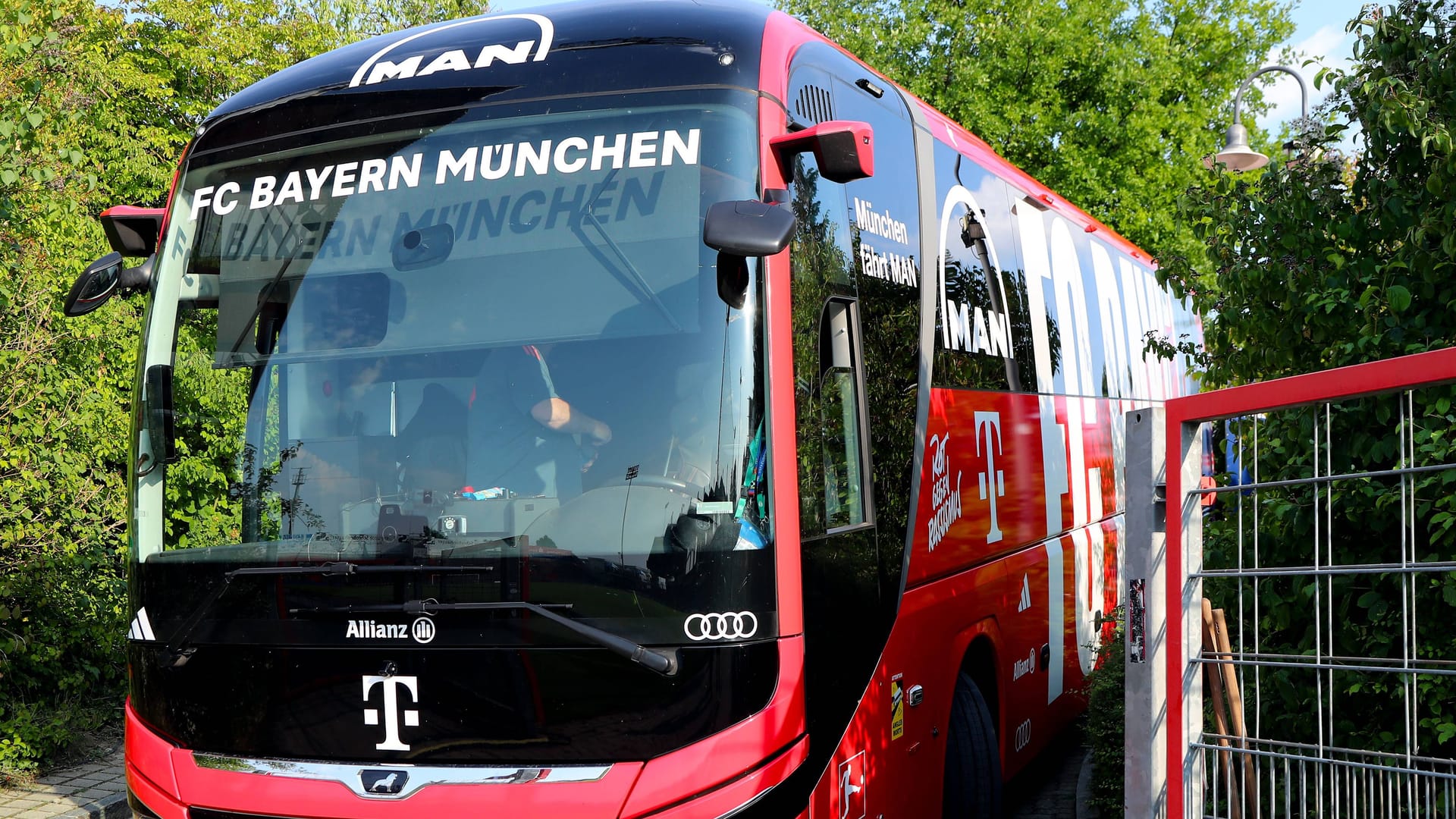 The FC Bayern Munich team bus is currently in Cyprus.