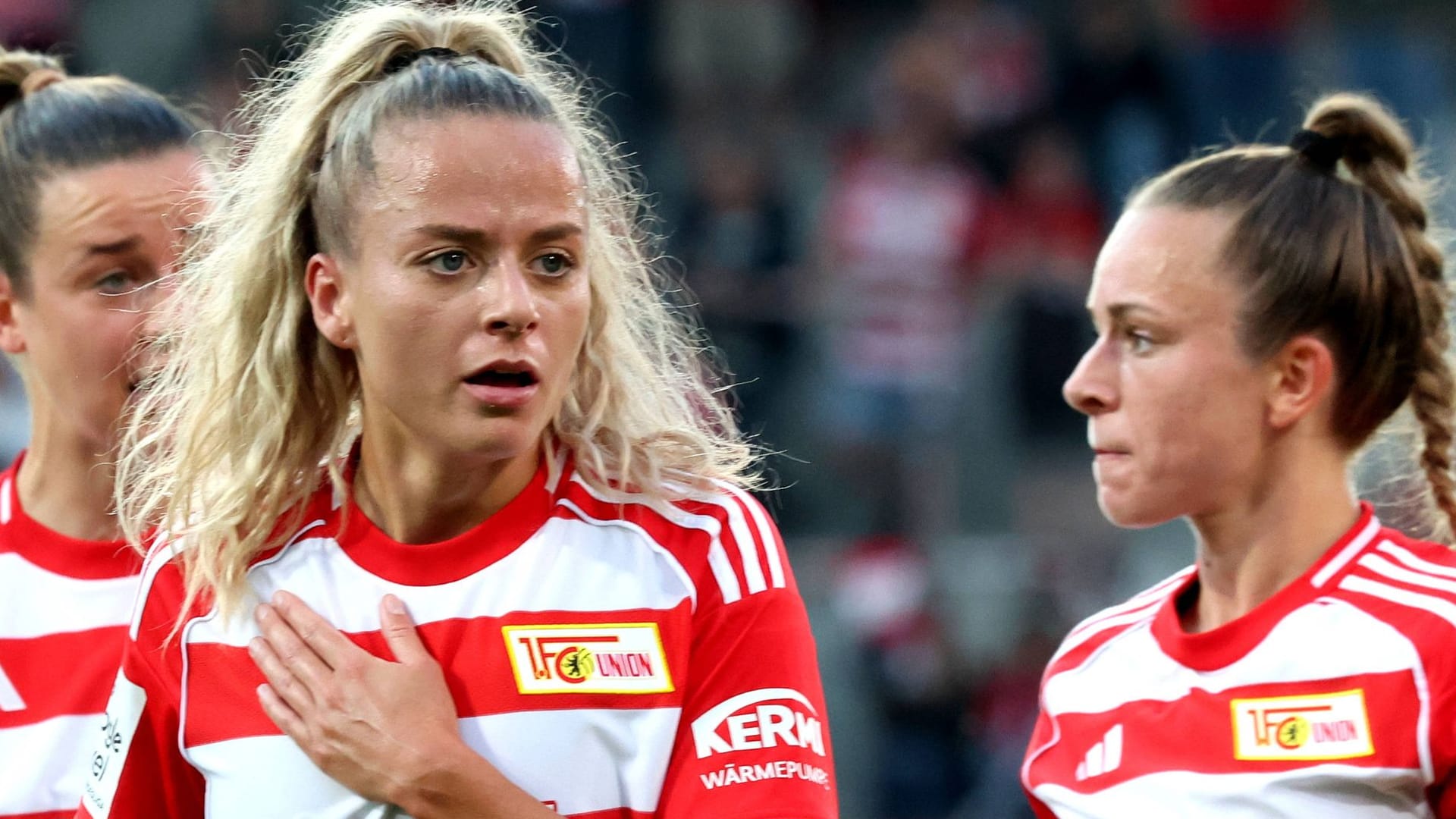 Jenny Hipp (left): She has been playing for Union Berlin since summer.