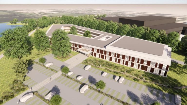 An impression of the possible new building in Uden (photo: Sweco Architects).