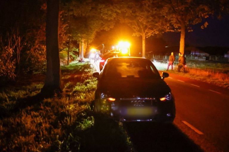 The car that was involved in the accident (photo: Addy Smits/press agency Heitink).