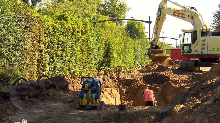 The street was open due to work (photo: Omroep Brabant).