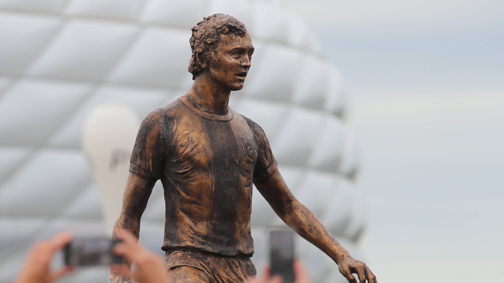 A statue by Franz Beckenbauer: he would have turned 80 on Thursday.