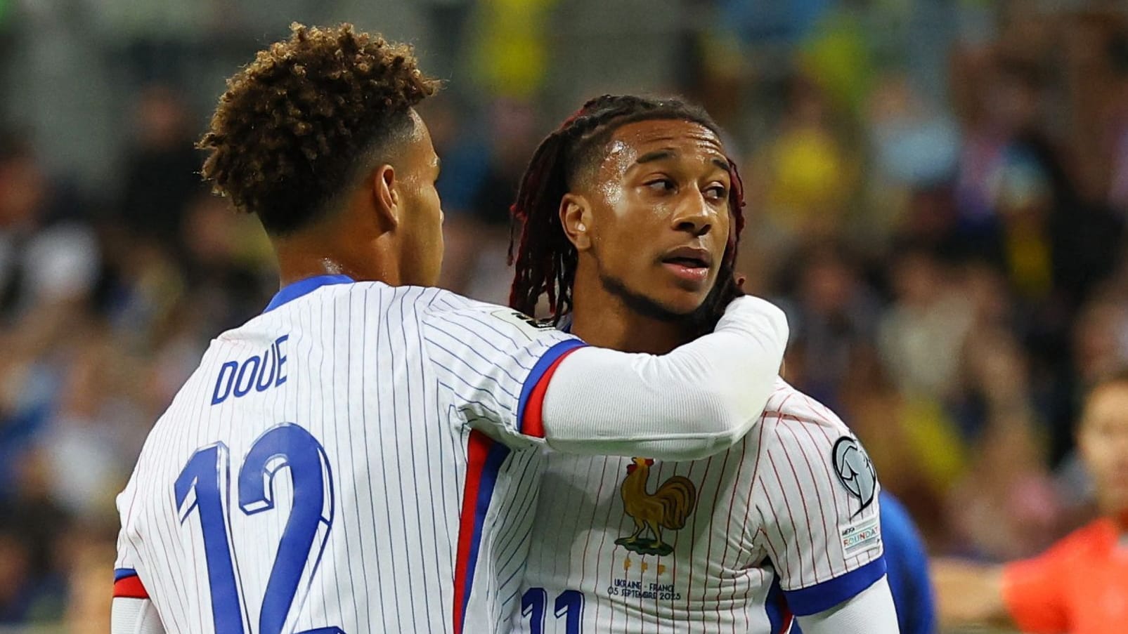 Michael Olise (right): He scored 1-0.