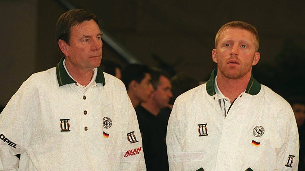 Niki Pilić (left) next to Boris Becker: The two maintained a close relationship.