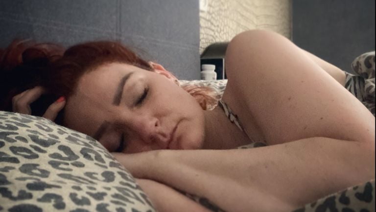 Janneke sometimes sleeps for 16 hours and is still tired (private photo). 