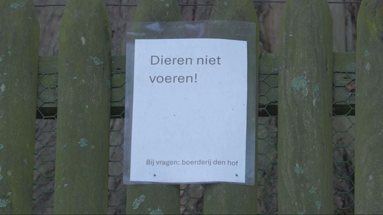 A warning at the animal park.