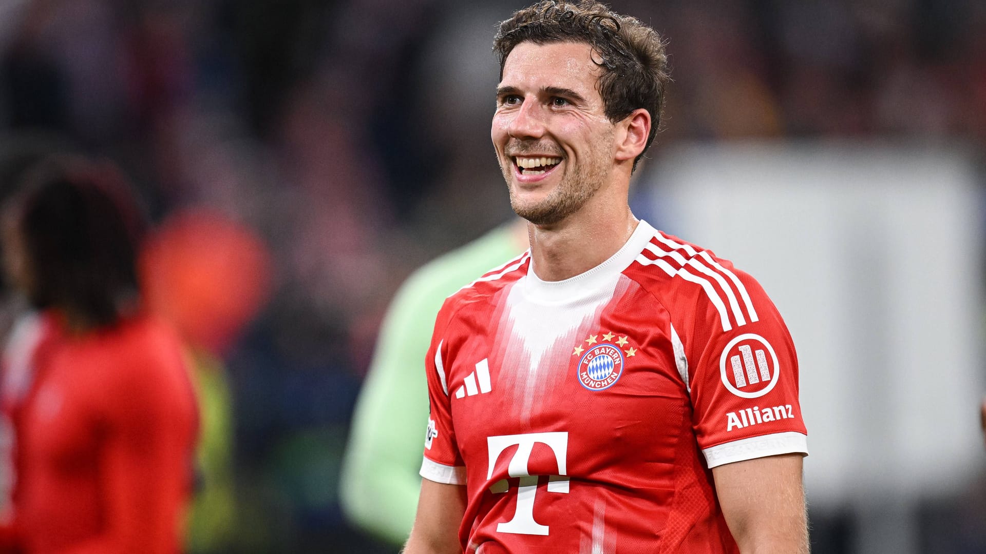 Has a good laugh: Leon Goretzka makes a special one "Zero" full.