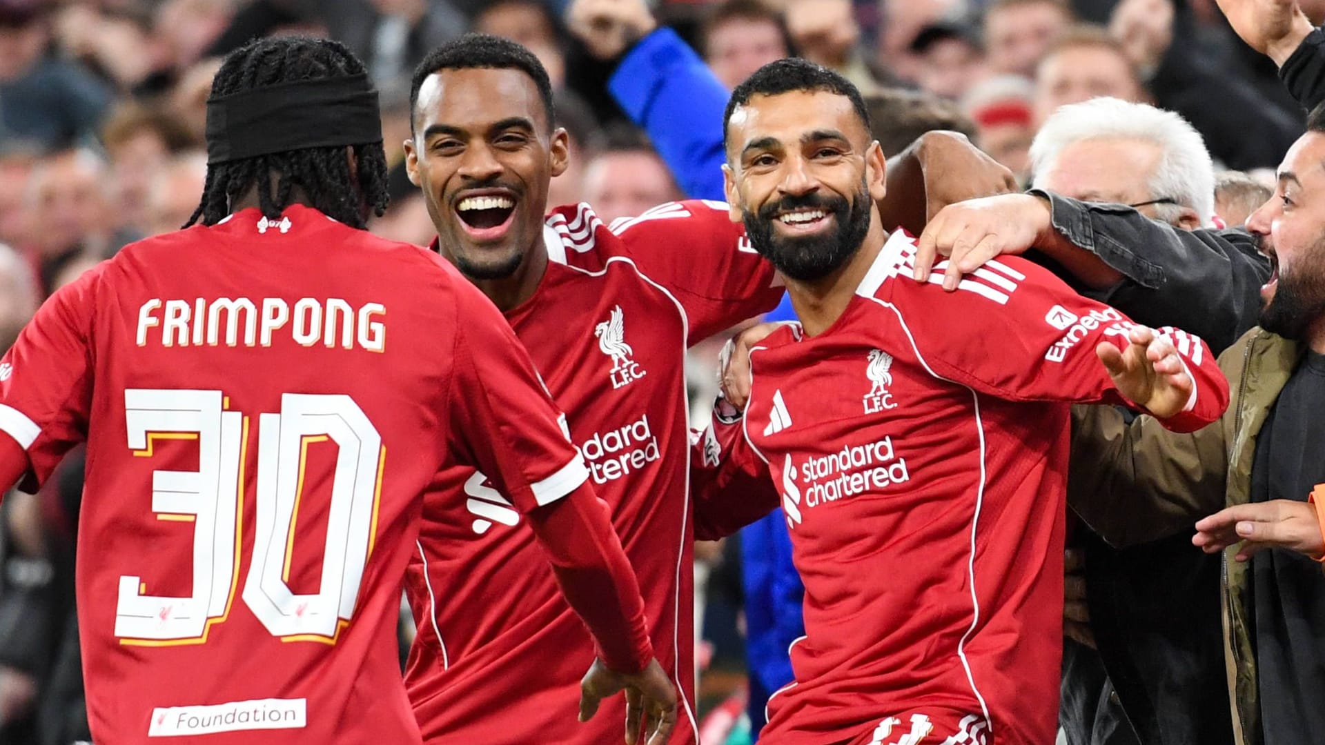 Mohamed Salah (right): He has already met again.