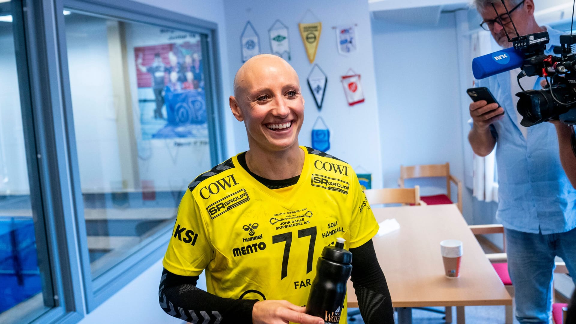 Camilla Herrem is back in the handball hall.