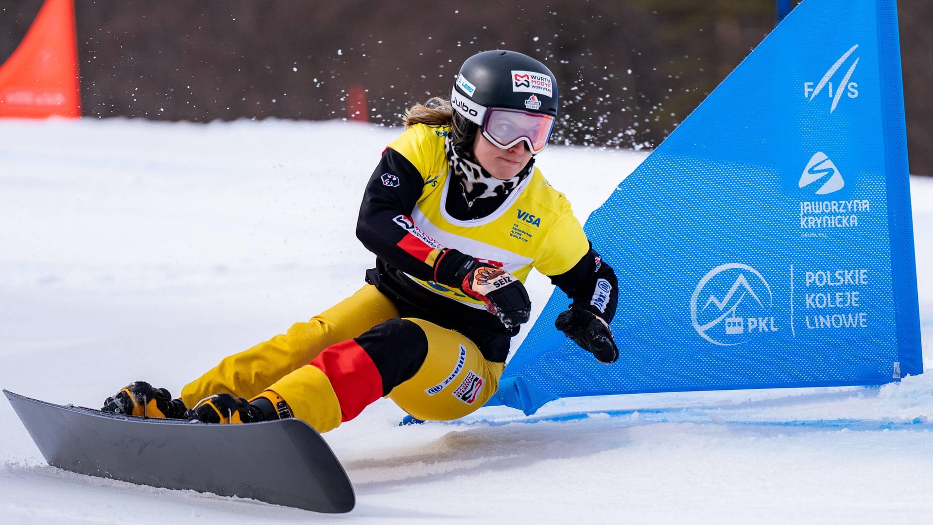 Ramona Hofmeister at a World Cup race in March 2025: The 29-year-old won bronze at the 2018 Olympic Games in Pyeongchang.