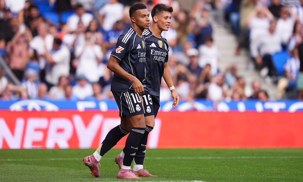 Gefährliches Real-Duo: Kylian Mbappé (l.) und Arda Güler