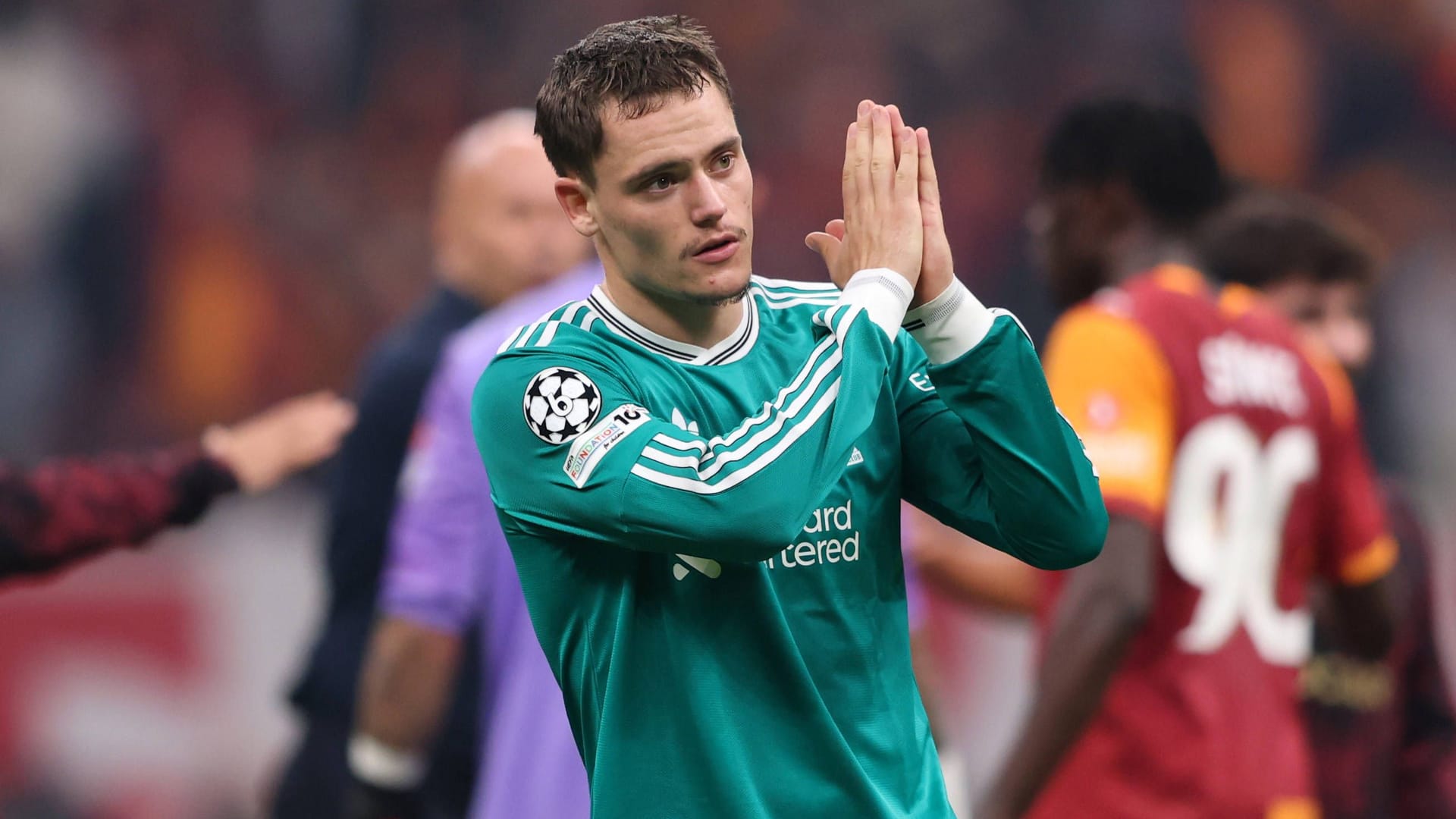 Further out of form: Florian Wirtz applauds the Liverpool fans after the 0-1 at Galatasaray. Further out of form: Florian Wirtz applauds the Liverpool fans after the 0-1 at Galatasaray.