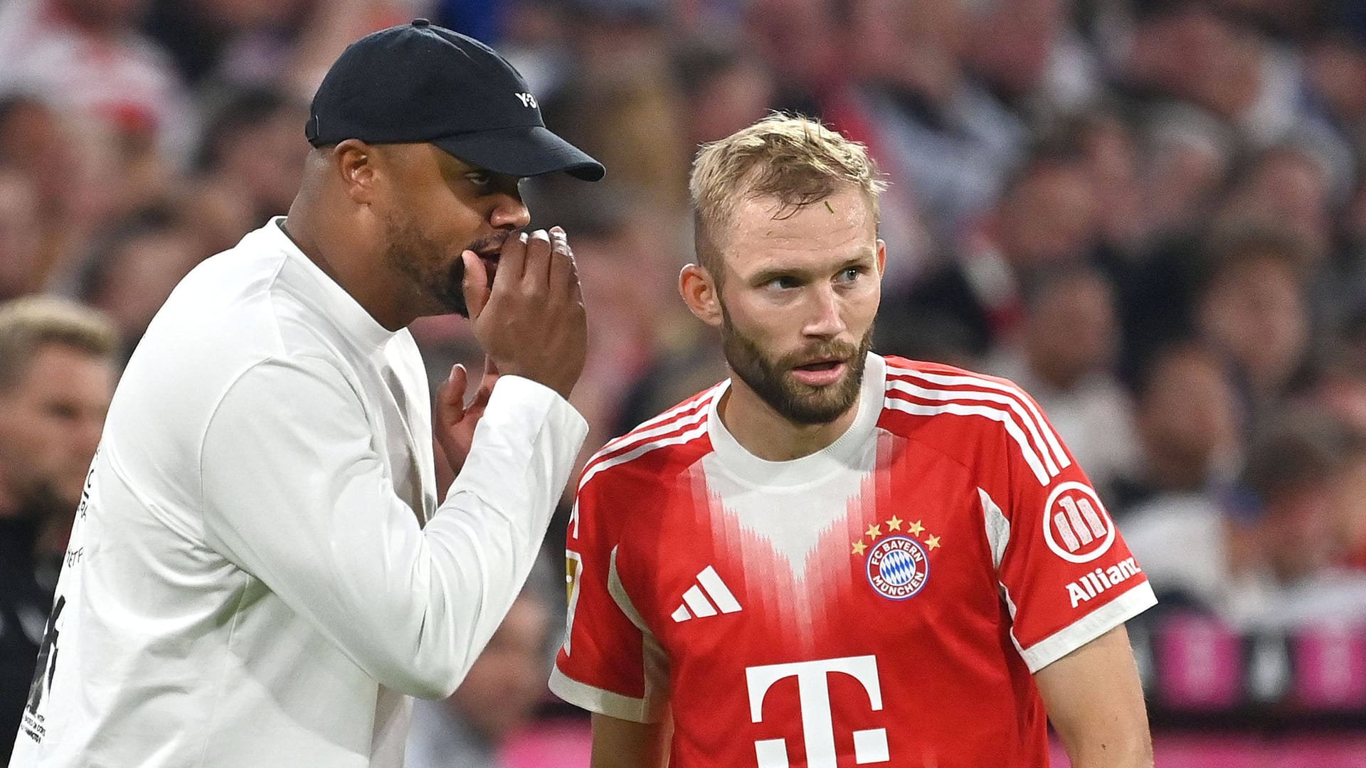 Vincent Kompany (left) and Konrad Laimer: Bayern meet in the "Ceremony" On the Chelsea FC.