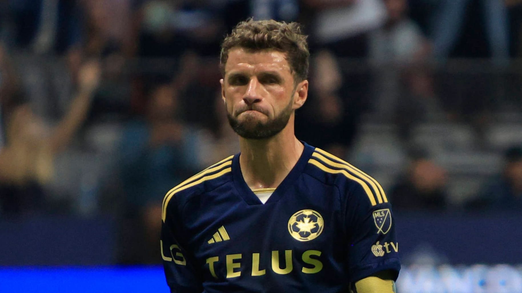 Thomas Müller followed the Frankfurt game from Vancouver.