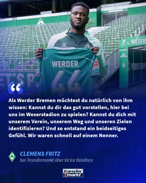 Clemens Fritz in the TM interview about Victor Boniface.