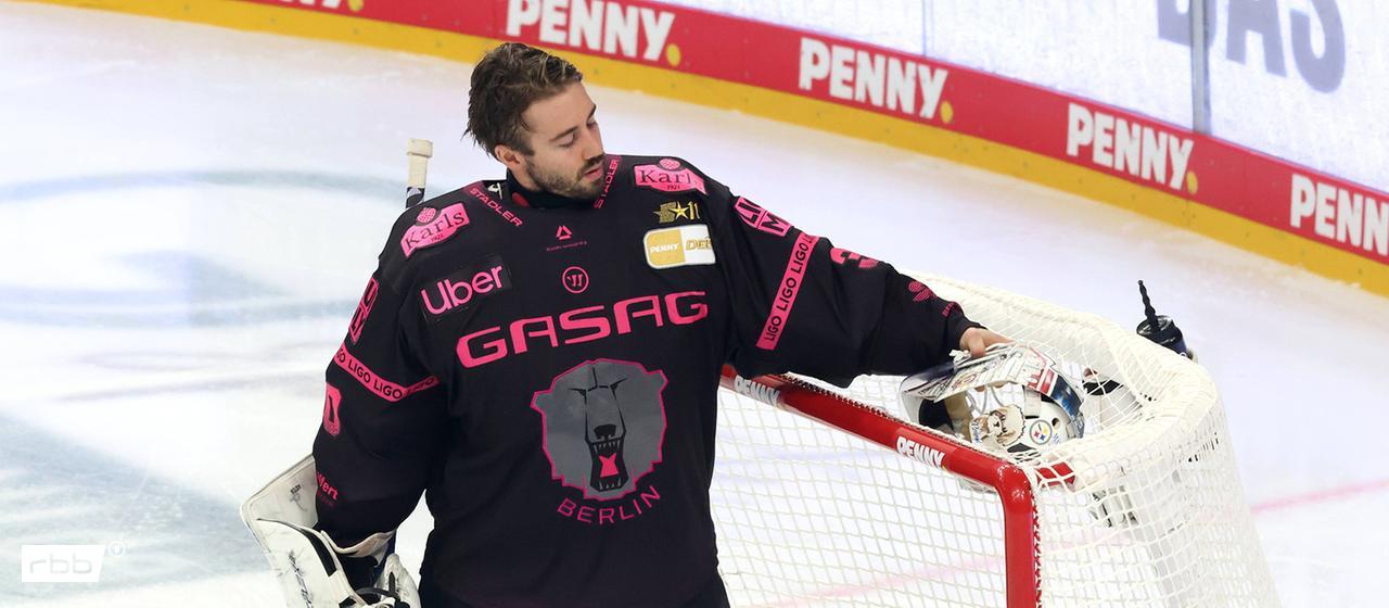 Jake Hildebrand from Eisbären Berlin. (Photo: IMAGO / Nordphoto)