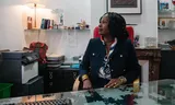 Mahi Traoré, rector of the Parisian high school for glass art Lucas de Nehou.   
