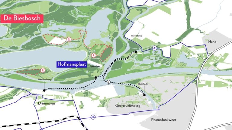 This is how the possible 'triangle fever' to the Hofmansplaat must look (photo: bloc)