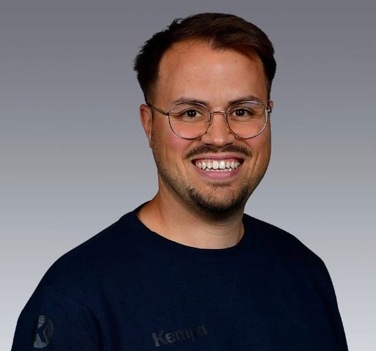 Auch beim Spiel der Albatrosse gegen Chalon gewohnt souverän am Mikro: Florian von Stackelberg