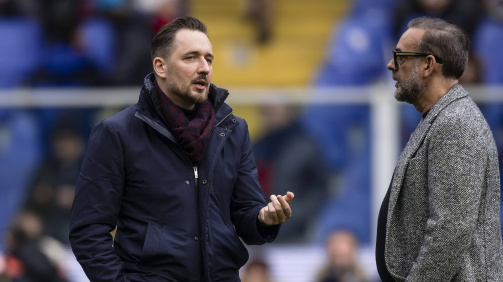 Marcel Klos (l.) worked for Genoa CFC between February 2022 and February 2025 before his involvement in Kaiserslautern 