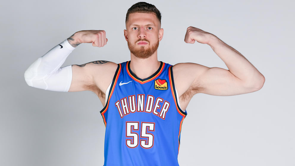 Oklahoma Citys Isaiah Hartenstein (27) wurde 2025 NBA-Meister – als erst zweiter Deutscher