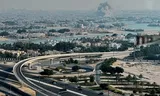 A cloud of smoke over Doha, the capital of Qatar, after Israeli bombings on September 9. Photo AP 