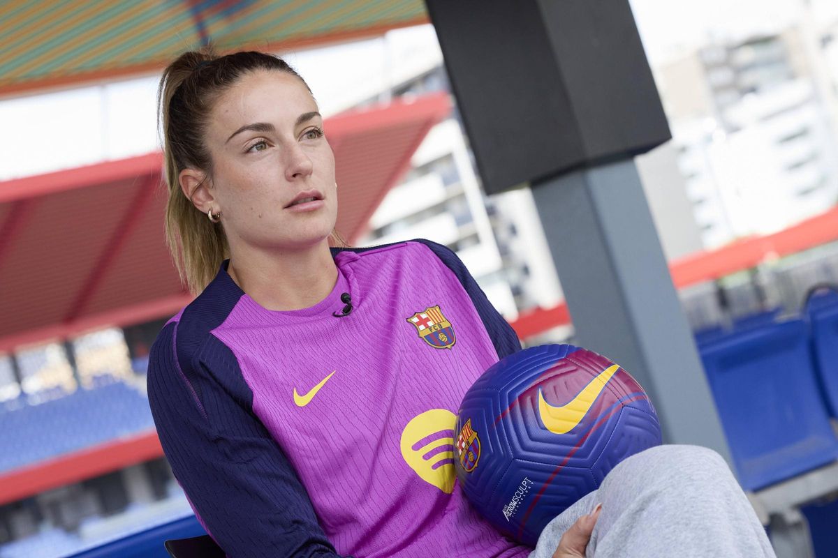 Alexia Putellas during the interview with SPORT