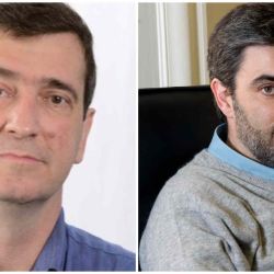 Marcos Novaro and Fernando Fagnani. | Photo: Cedoc