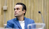 Social scientist Laurens Buijs in the courtroom of the Amsterdam court during his summary proceedings in 2023. 