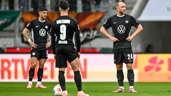 Wolfsburg's players are disappointed