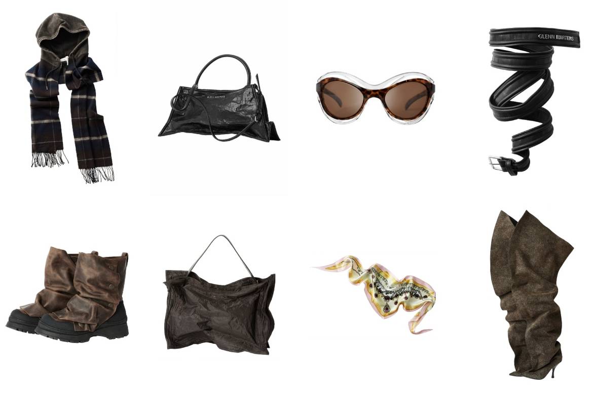 Some of the accessories for women and men - H&M X Glenn Martens