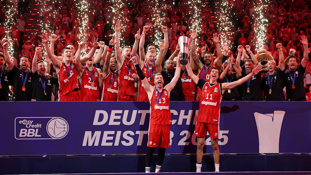 Im Juni 2025 feierten die Bayern den BBL-Meistertitel im heimischen SAP Garden