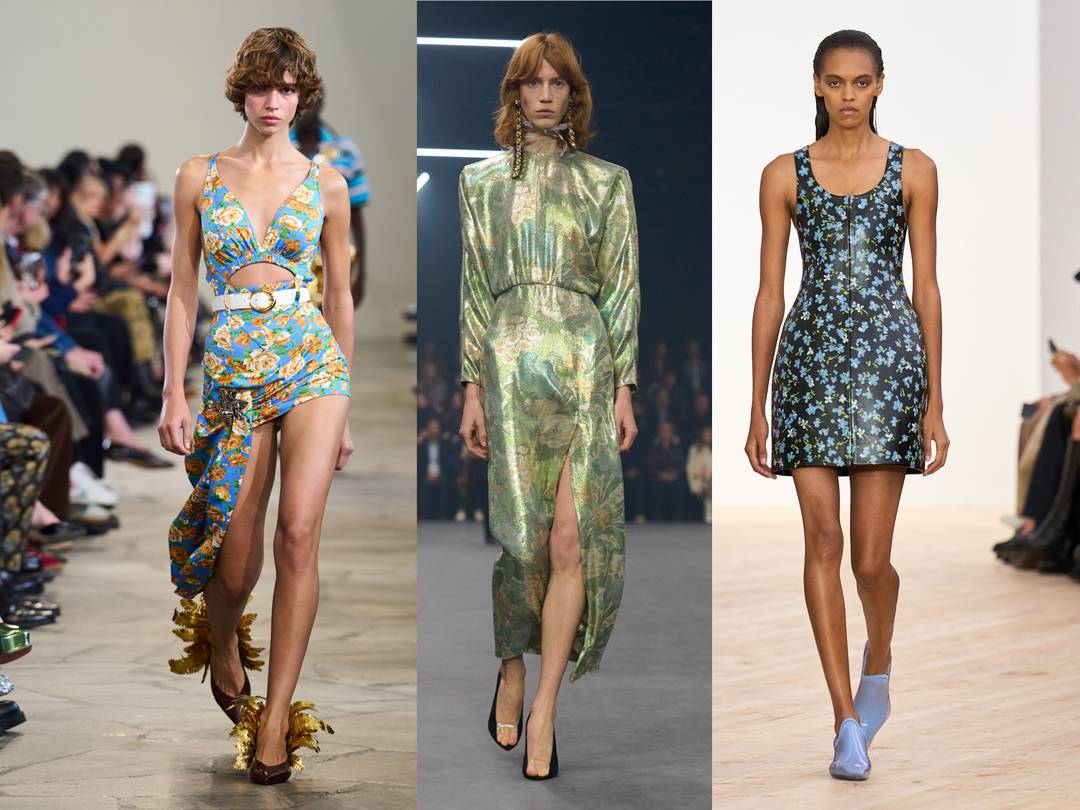 (from left to right) Rabanne, Valentino, Loewe SS26