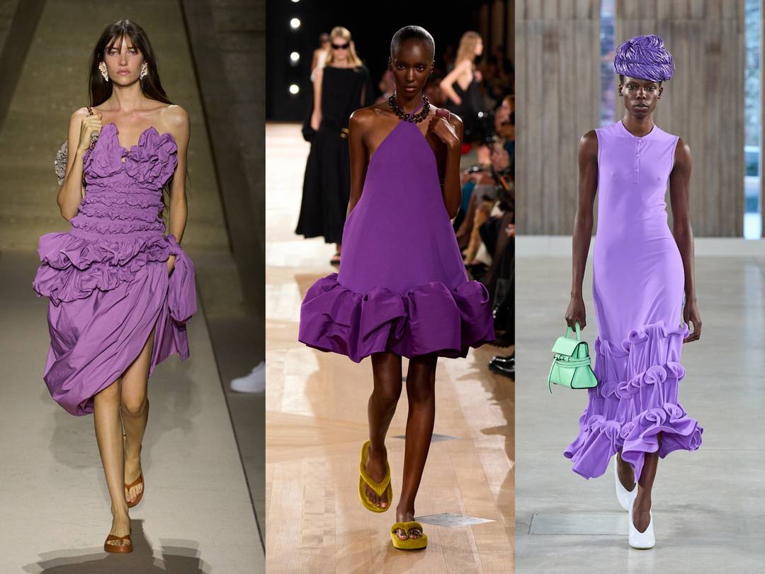 (from left) Chloe, Balenciaga and Moschino SS26