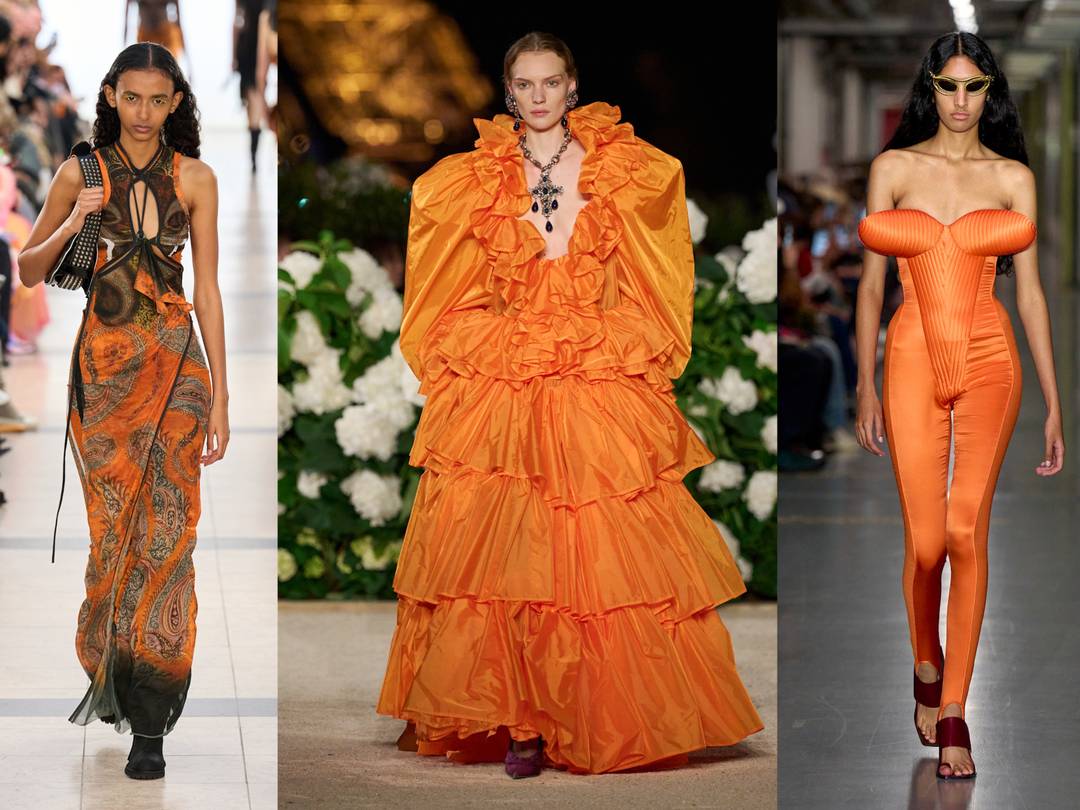 (from left to right) Ottolinger, Saint Laurent, Gaultier SS26