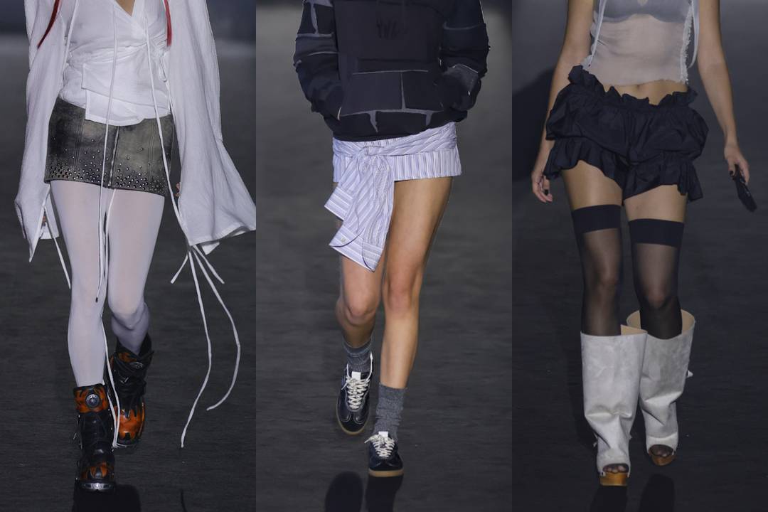 (De izq. a dch.) Aleixandri Studio, Juan VG and Reparto Studio at 080 Barcelona Fashion.